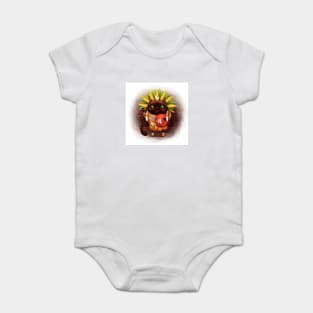 cat indian chief Baby Bodysuit